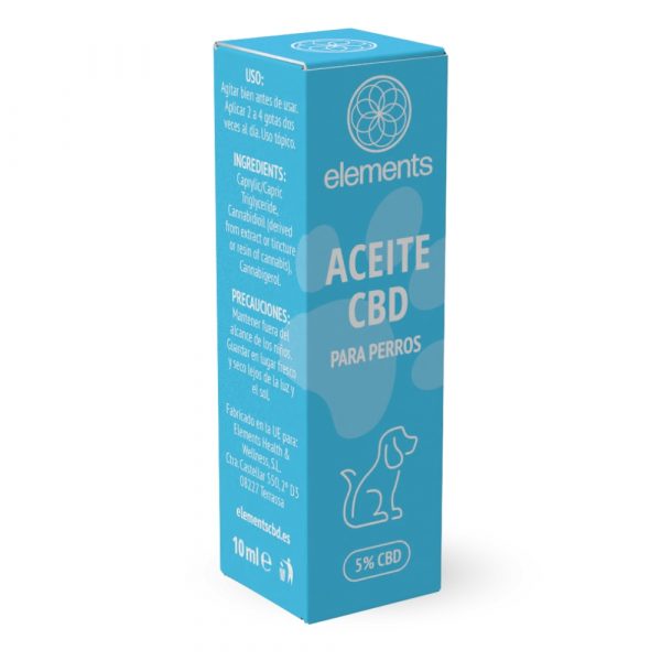 Aceite CBD para perros 5% 10ml Elements CBD sin THC